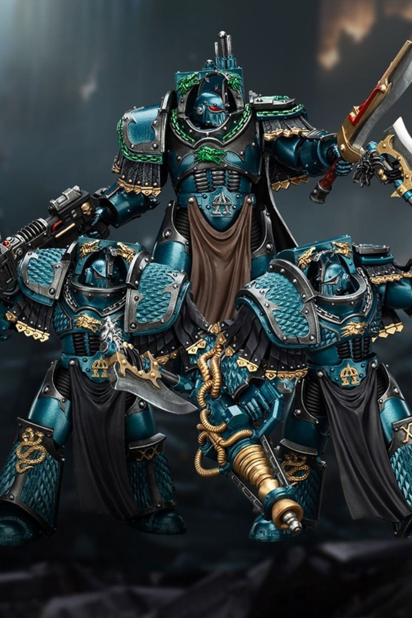 Alpha Legion Praetor and Terminator - Warhammer "The Horus Heresy" 1/18 Action Figure By JOYTOY