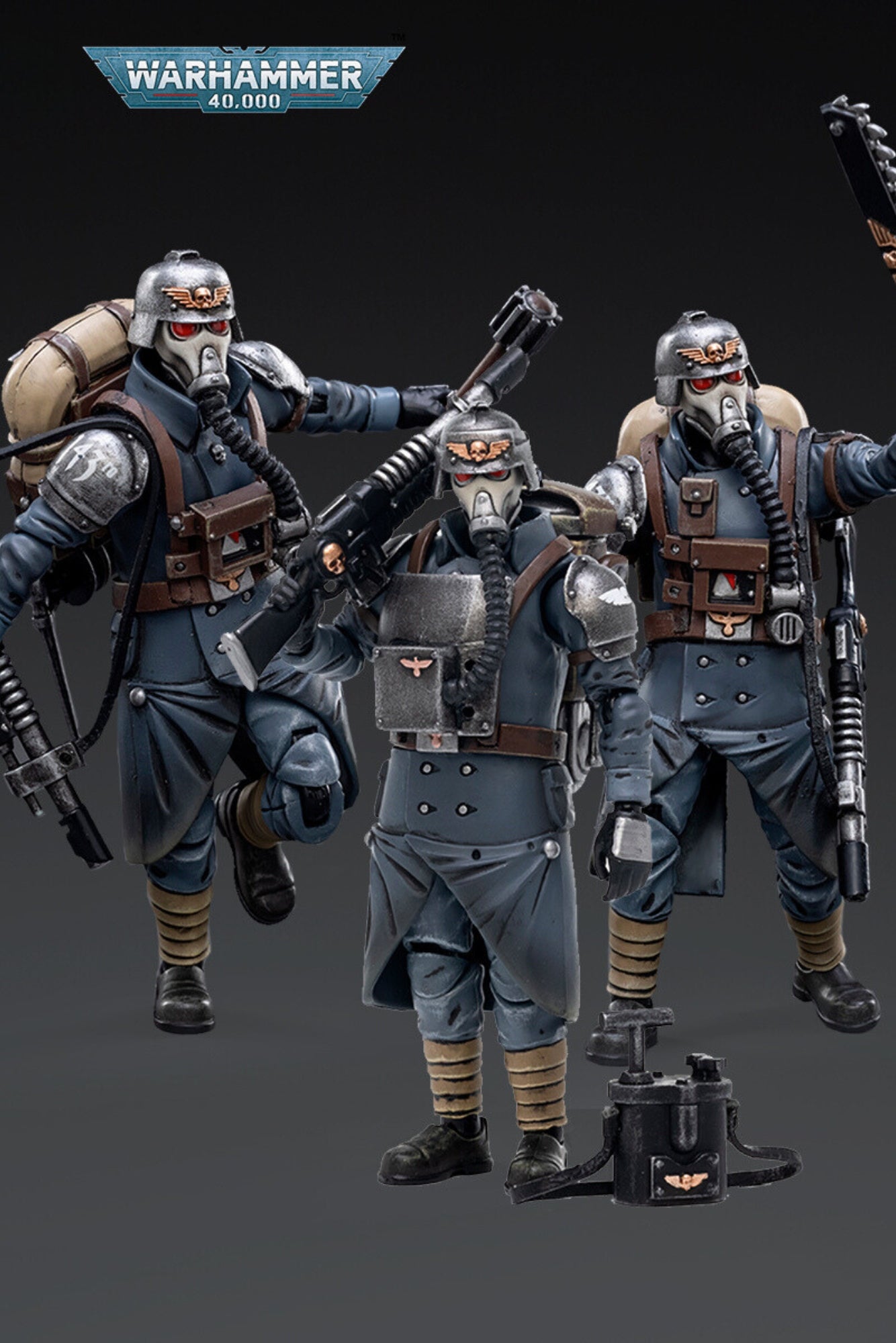 Astra Militarum Death Korps of Krieg Veteran Squad (ReRun)- Warhammer 40K Action Figure By JOYTOY