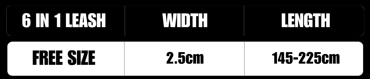 6 in 1 Multi-functional Hands-Free Leash - Ink with Snow