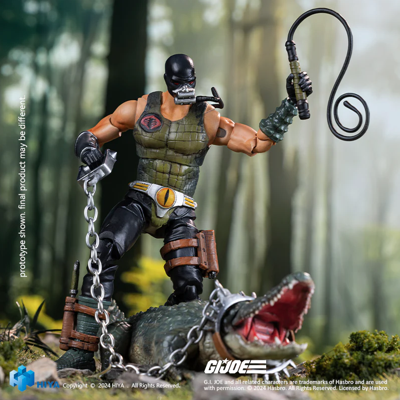 Exquisite Mini Series 1/18 Scale G.I.Joe Croc Master&Fiona - Action Figure By HIYA Toys