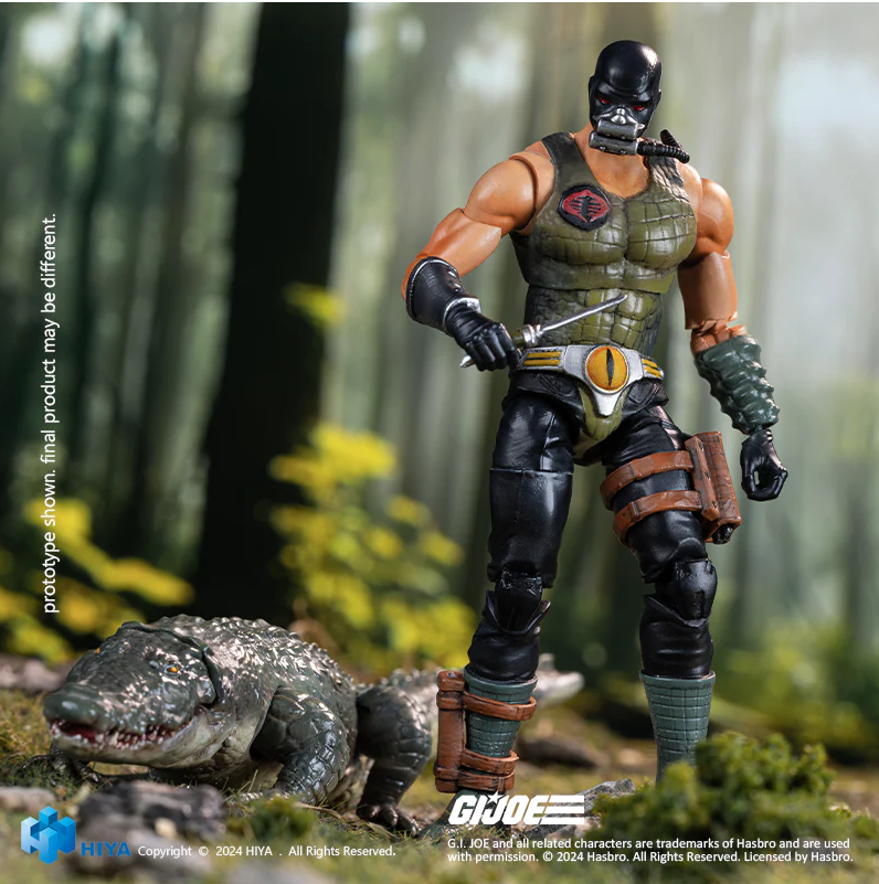 Exquisite Mini Series 1/18 Scale G.I.Joe Croc Master&Fiona - Action Figure By HIYA Toys