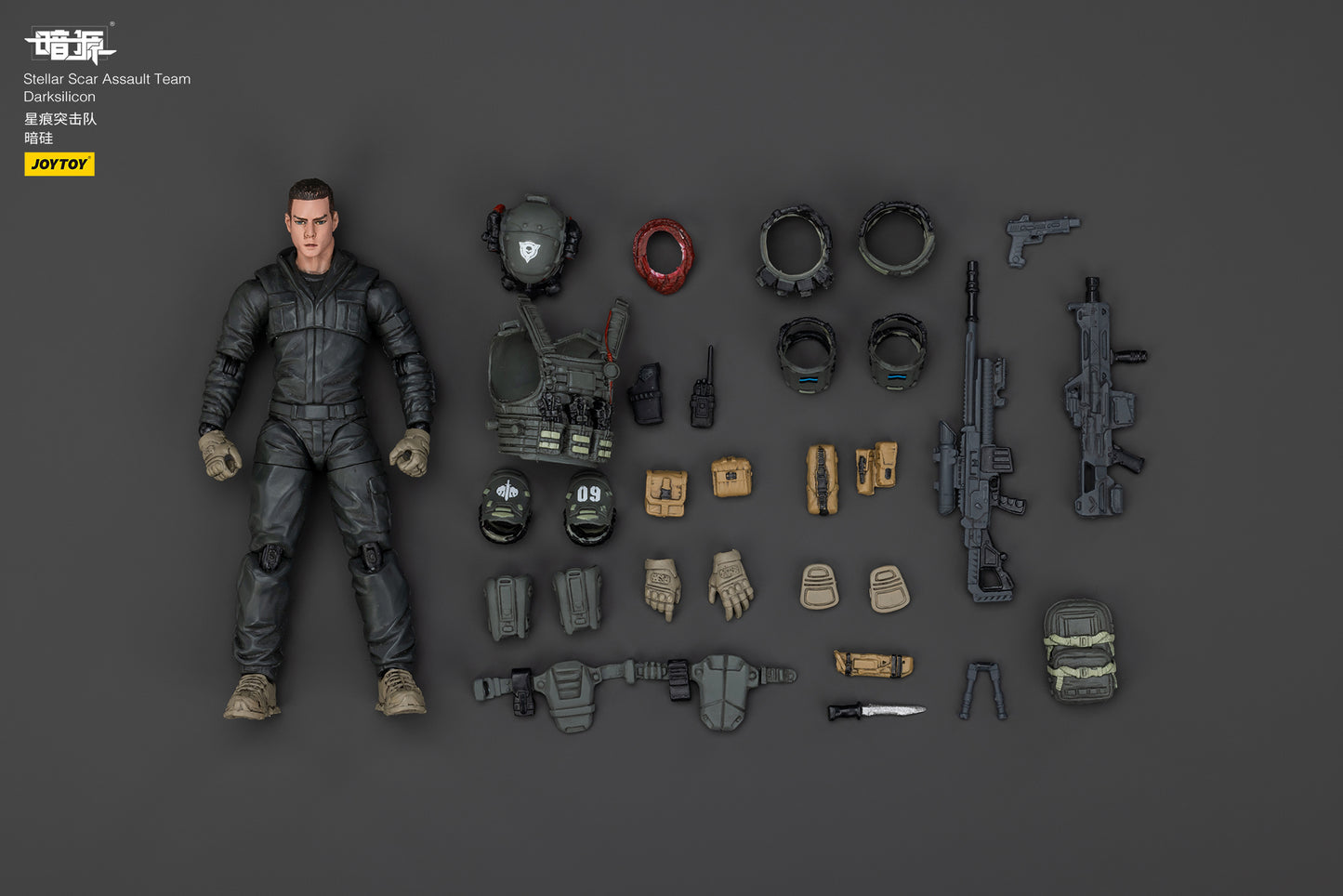 Stellar Scar Assault Team Gravelgold Action Figure by JOYTOY