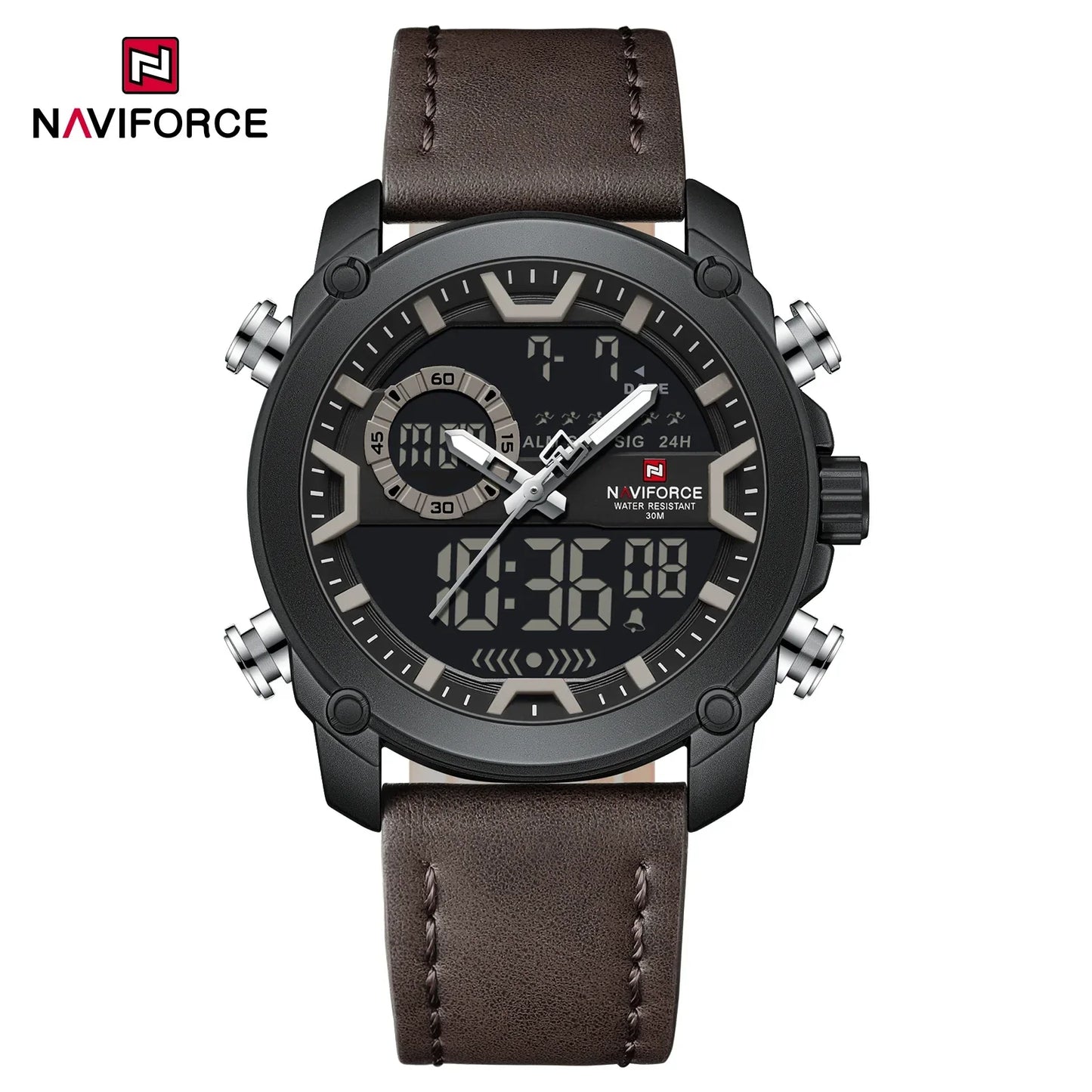 NAVIFORCE Watch 9261 Business Waterproof Quartz Watch.