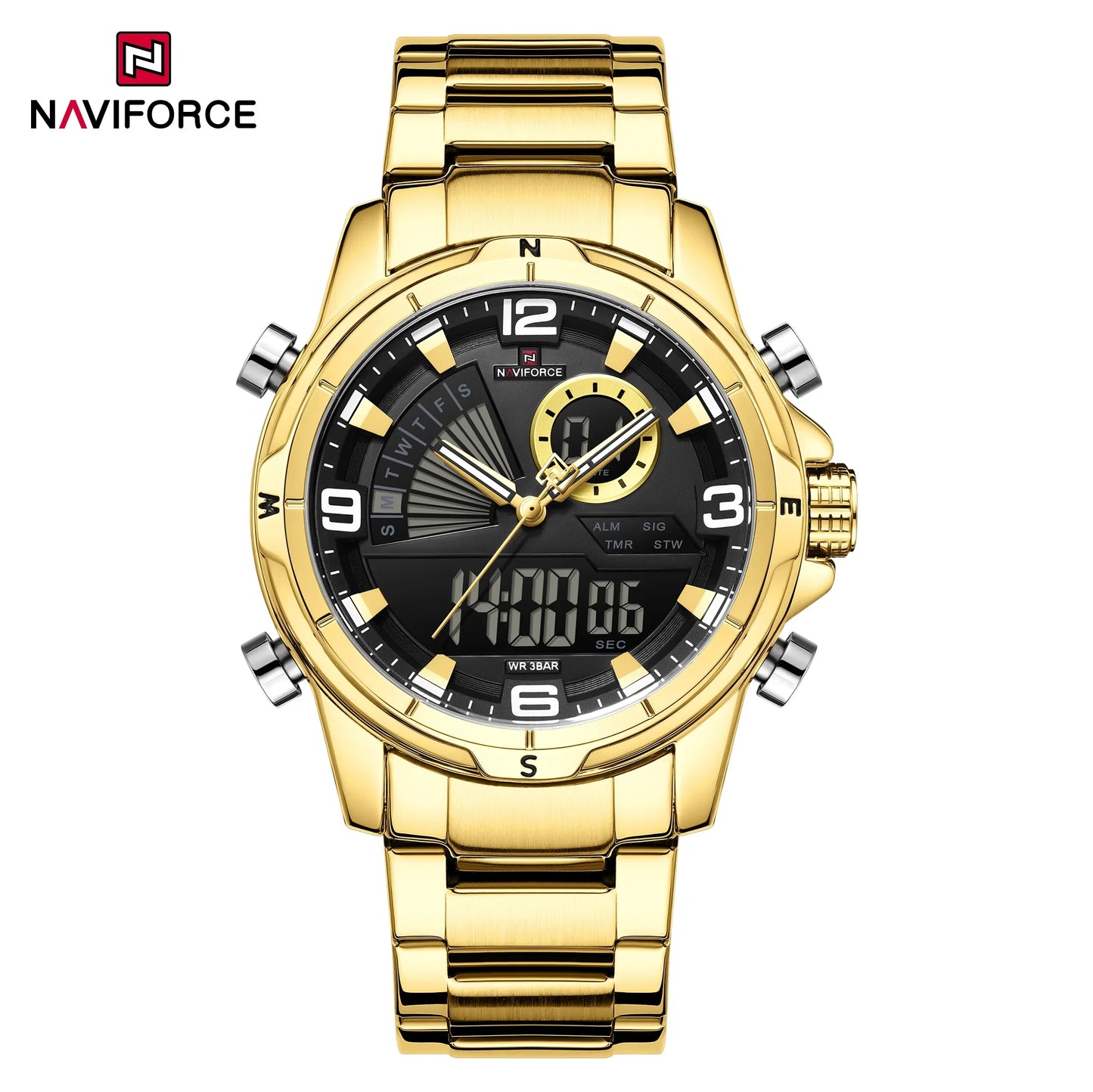 NAVIFORCE Watch 9257 Business Waterproof Quartz Watch.