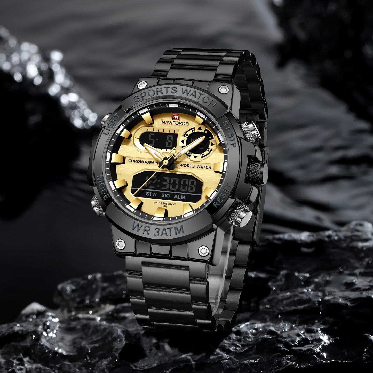 NAVIFORCE 9237 Business Waterproof Quartz Watch.