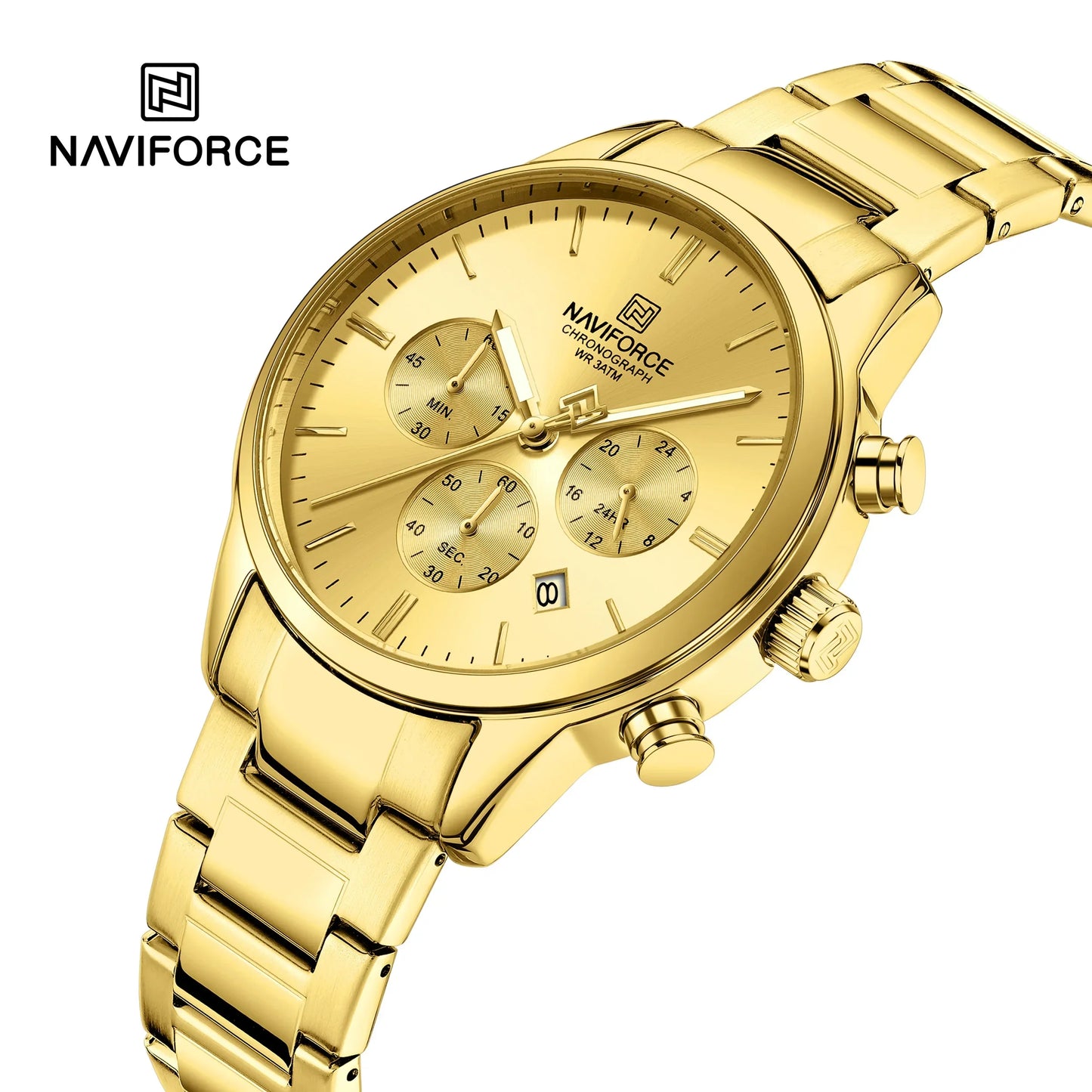 NAVIFORCE Watch 8076 Business Waterproof Quartz Watch.