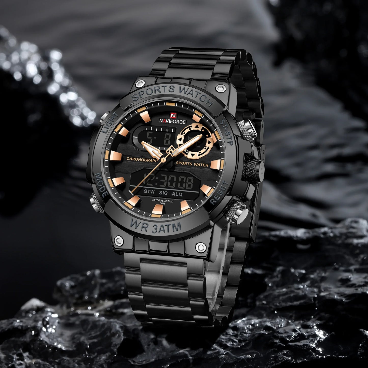NAVIFORCE 9237 Business Waterproof Quartz Watch.