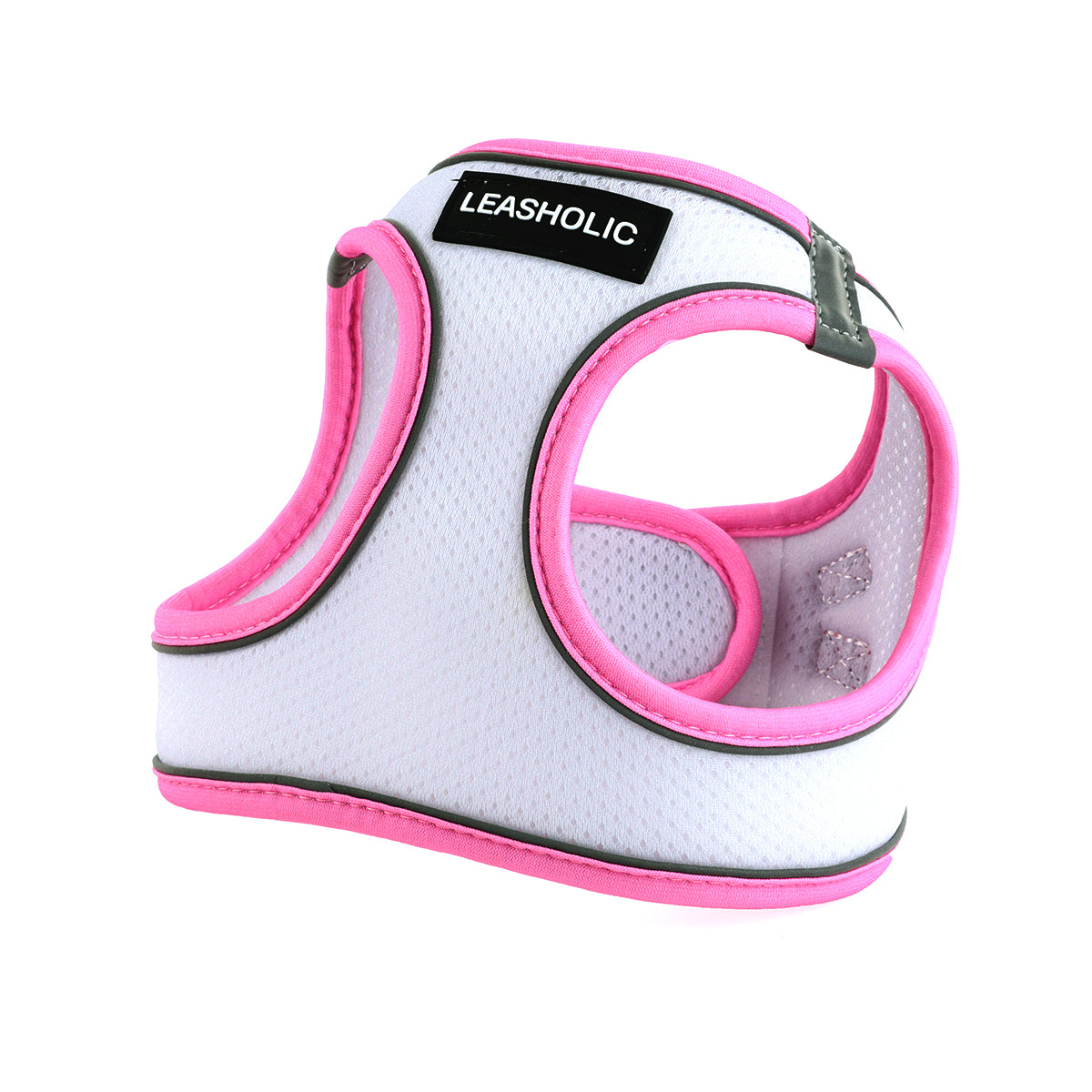Ultra Light Harness - Snow with Pink