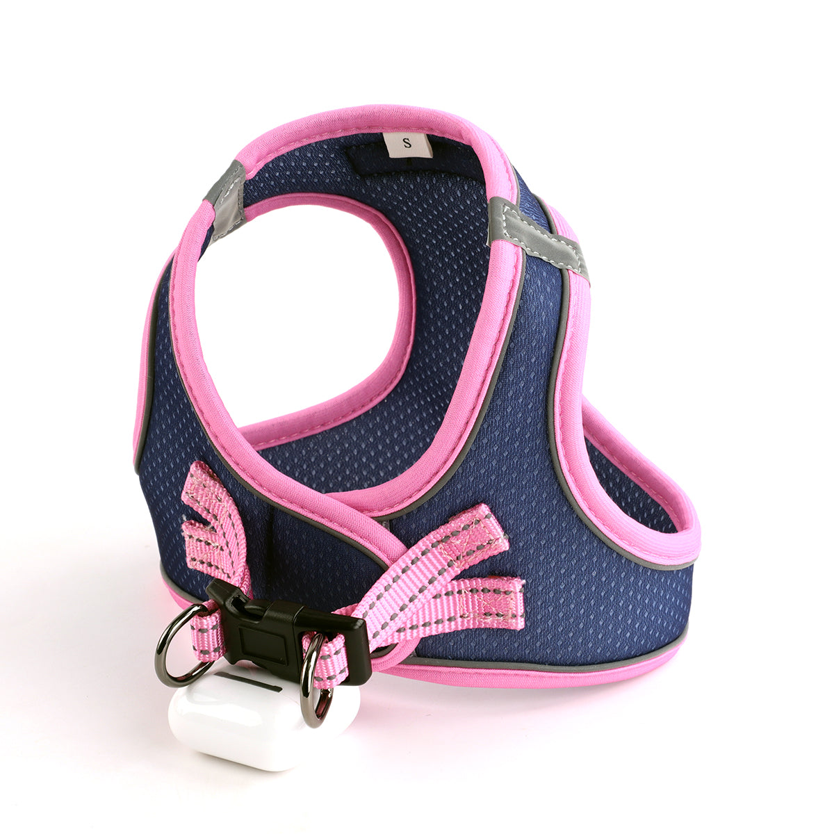 Ultra Light Harness - Navy with Pink