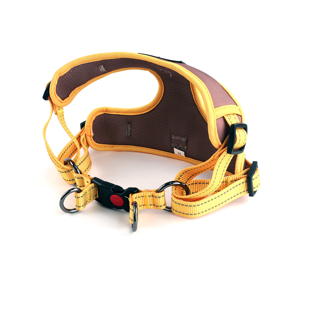 Oxford Cloth Smart Casual Harness - Sand with Yellow