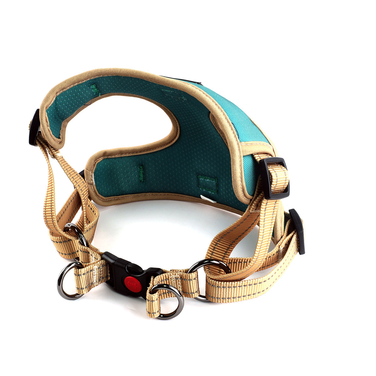 Oxford Cloth Smart Casual Harness - Jungle with Brown
