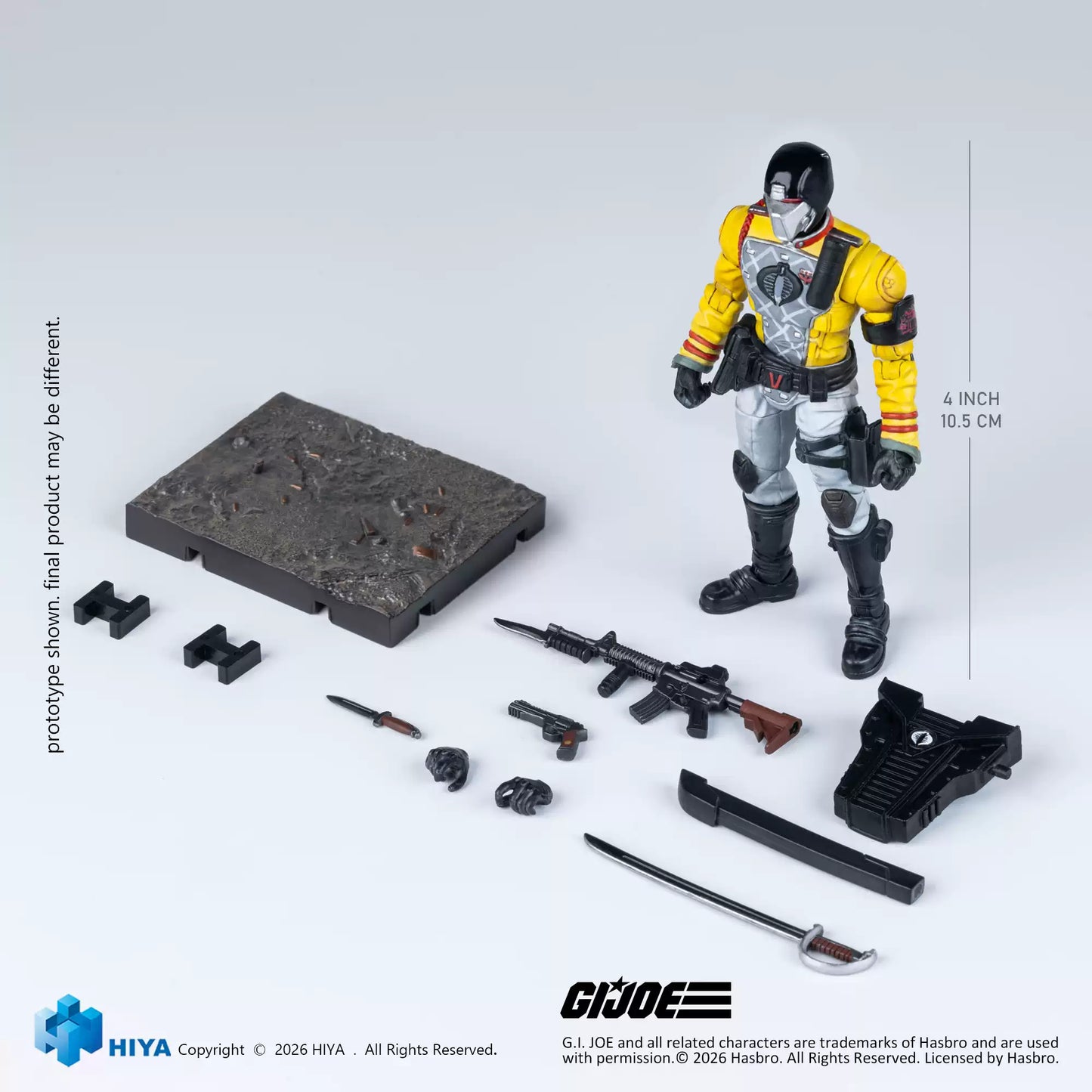 (15/7)G.I.Joe Crimson Guard Python Patrol Version - HIYA Exquisite Mini Series 1/18 Scale Action Figure