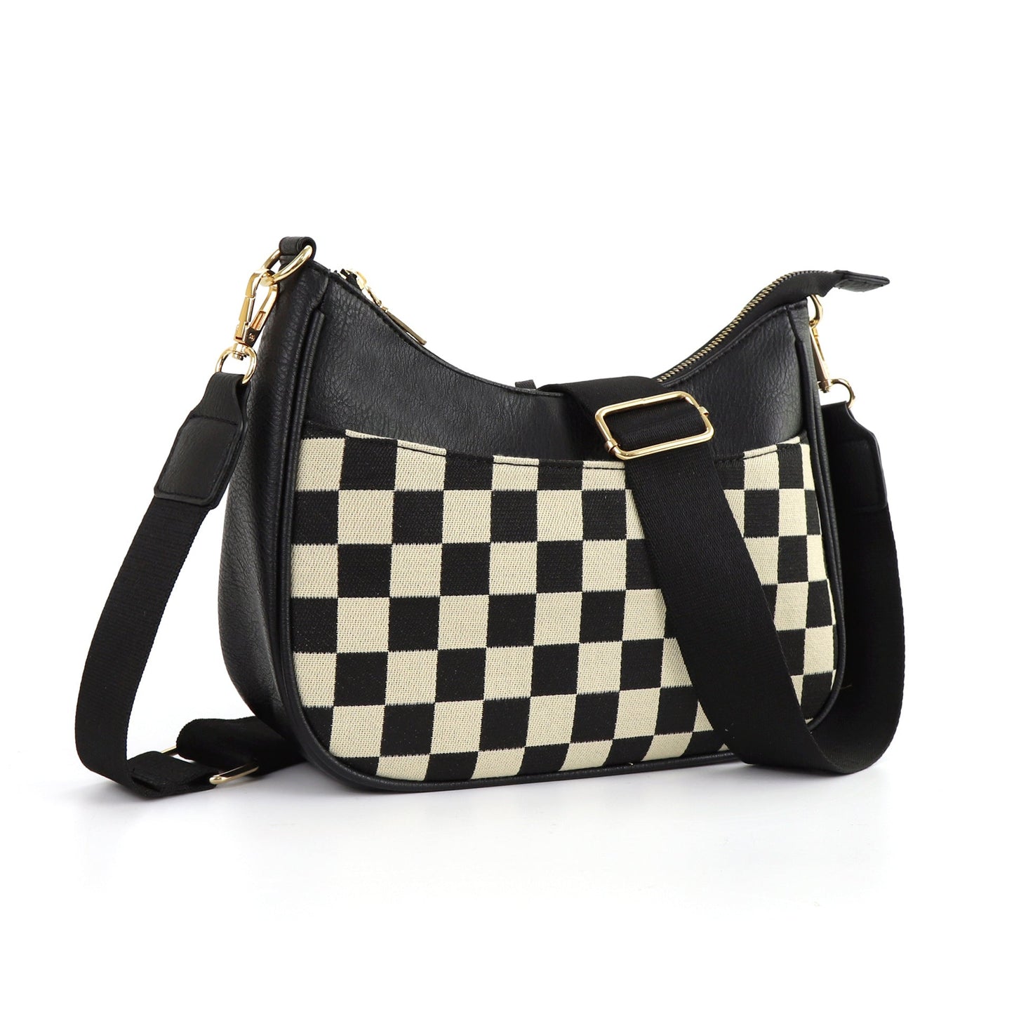 Women's Leather Bag - Single Room Adjustable