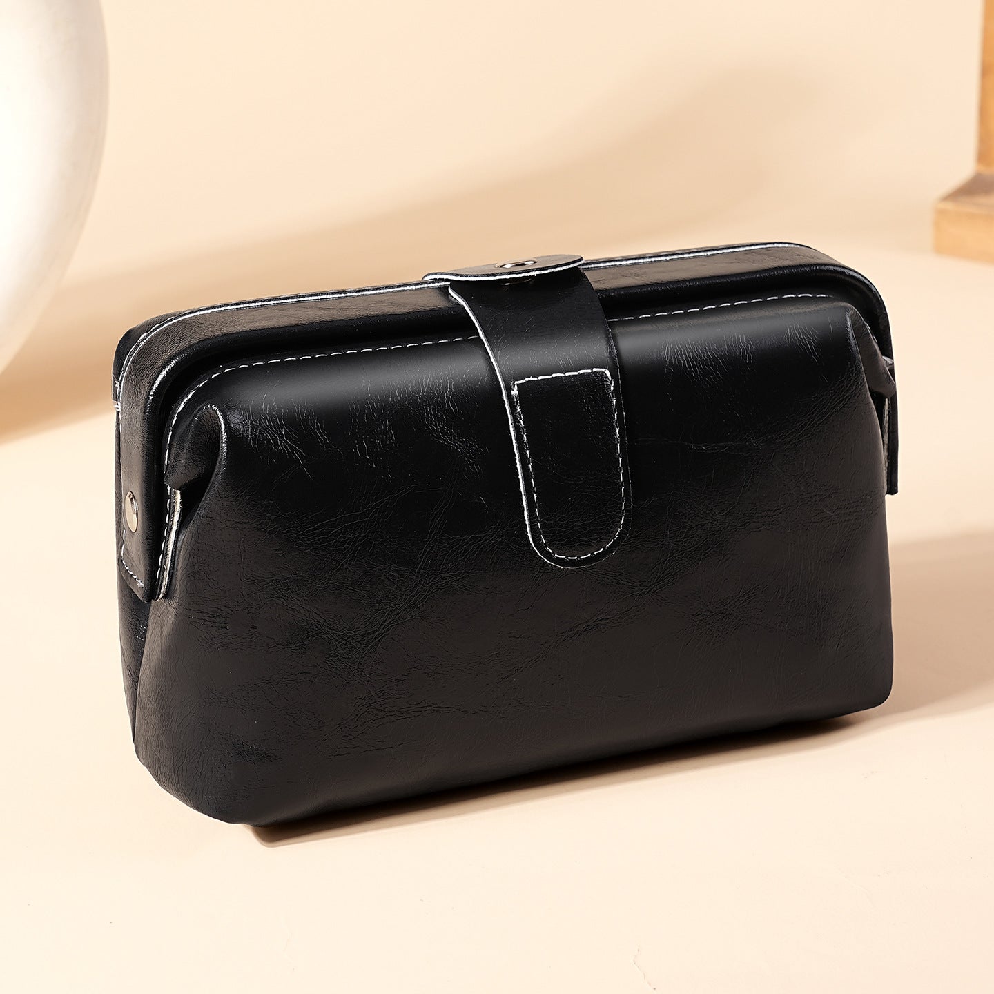 Leather texture women's clutch bag (long/short)