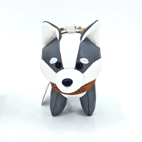 Husky Leather Charm