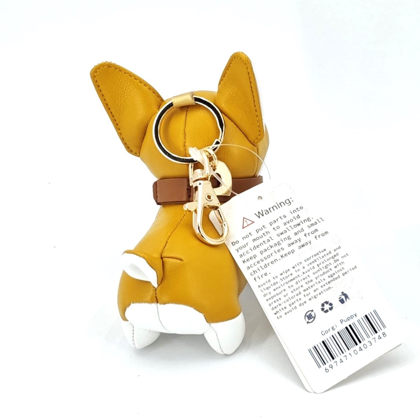 Corgi Leather Charm