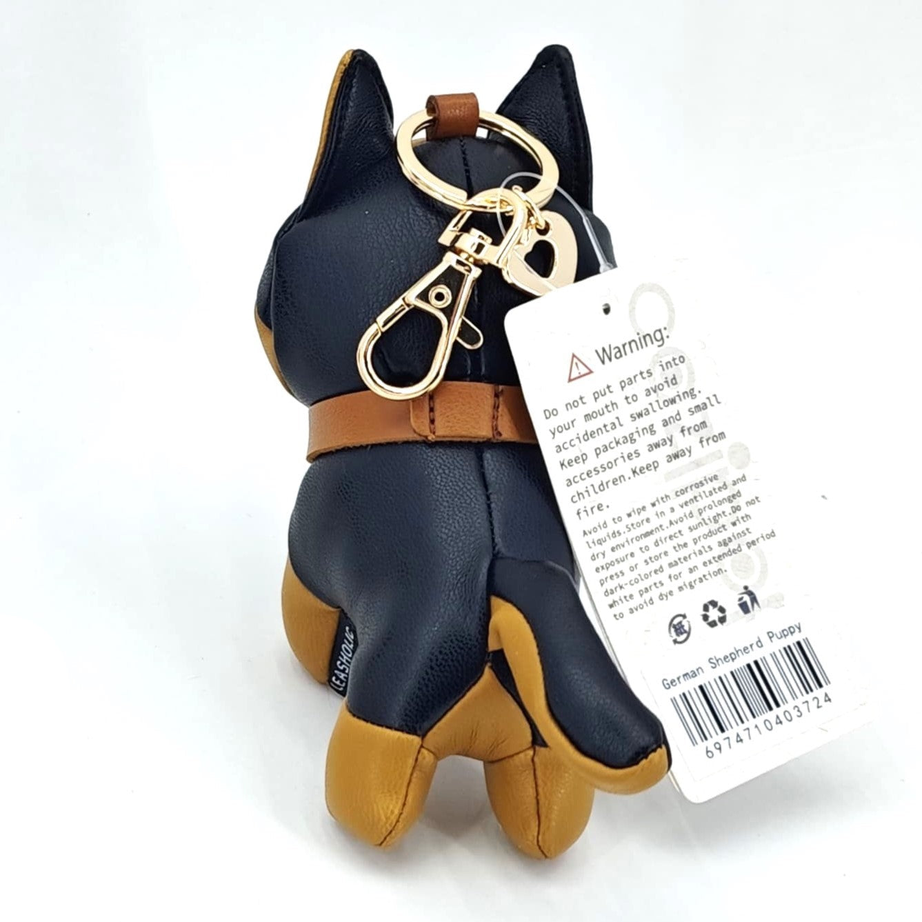 German Shepherd Leather Charm