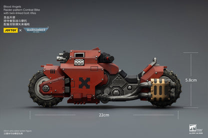 (15 MAR CUTOFF) Raider-pattern Combat Bike with twin-linked bolt rifles-Warhammer 40k 1/18 Action Figure By JOYTOY