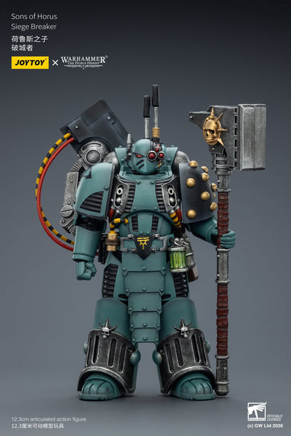 (5 MAR CUT OFF) Sons of Horus Tybalt Marr Captain of the 18th Company & Sons of Horus Siege Breaker- Warhammer "The Horus Heresy" Action Figure By JOYTOY