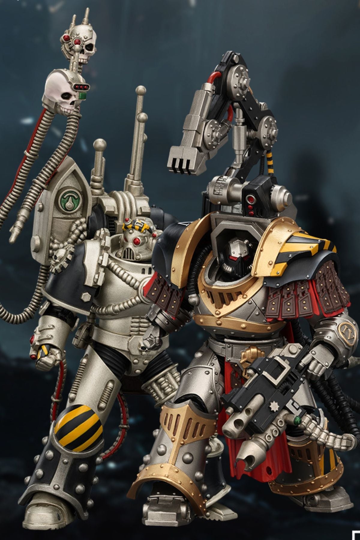 (10/5)Iron Warriors Legion Praevian with Bolt Pistol & Warsmithwith  Graviton Crusher Hammer- "The Horus Heresy” 1/18 Action Figure By JOYTOY