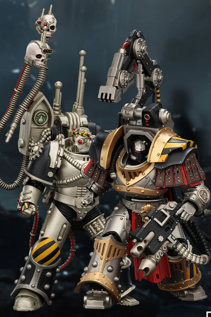 (10/5)Iron Warriors Legion Praevian with Bolt Pistol & Warsmithwith  Graviton Crusher Hammer- "The Horus Heresy” 1/18 Action Figure By JOYTOY