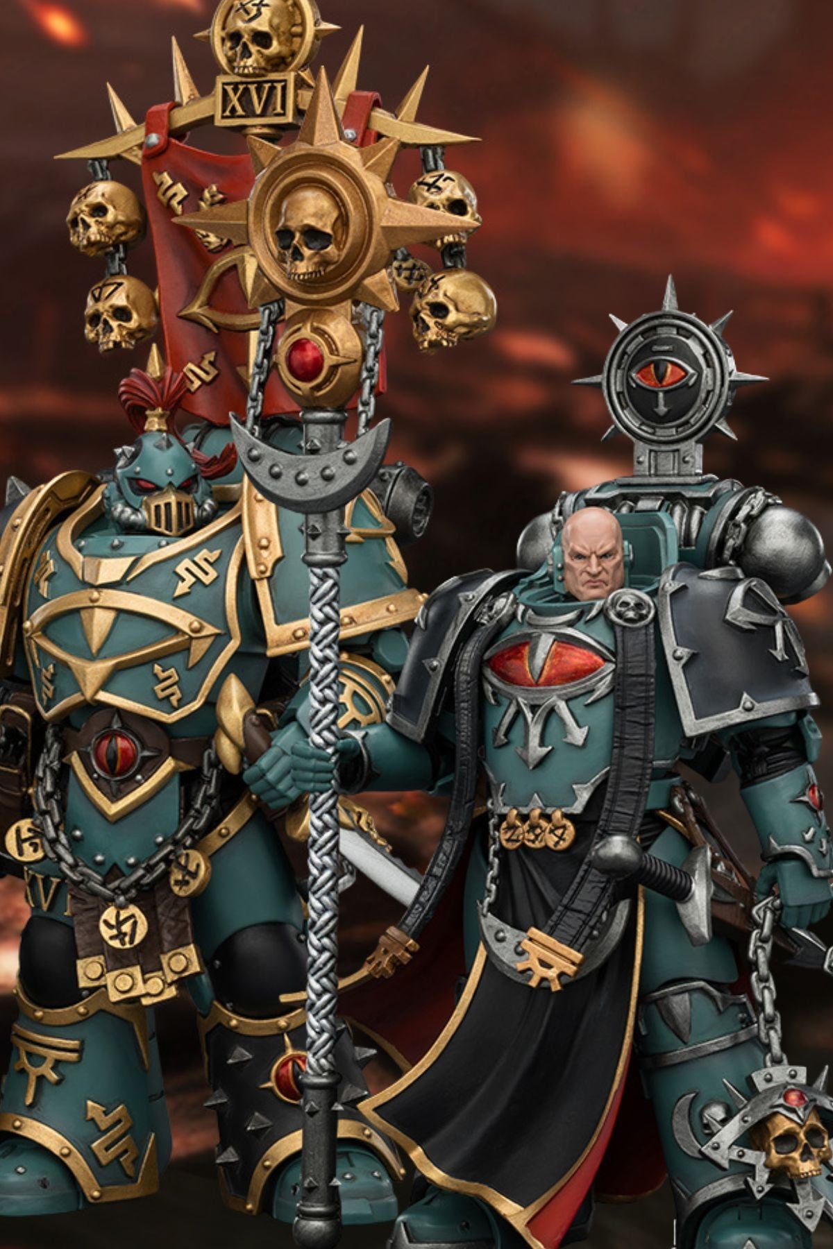 (10/5) Sons of Horus Dark Emissary Consul & Vheren Ashurhaddon - "The Horus Heresy” 1/18 Action Figure By JOYTOY