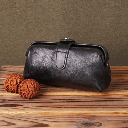Vintage Leather Ladies Cosmetic Bag