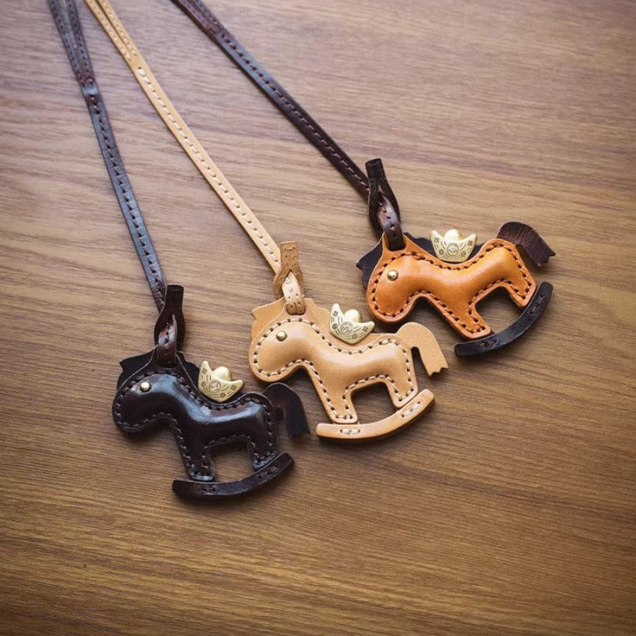 HALF WORK leather bag charm - [money right away]