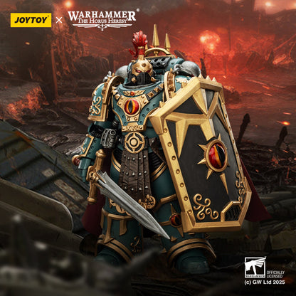 Sons of Horus Little Horus Aximand Captain of the 5th Company - 1/18 Warhammer "The Horus Heresy" Action Figure By JOYTOY