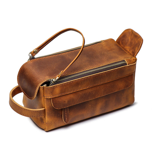Pu leather - men's toiletry bag for necessities