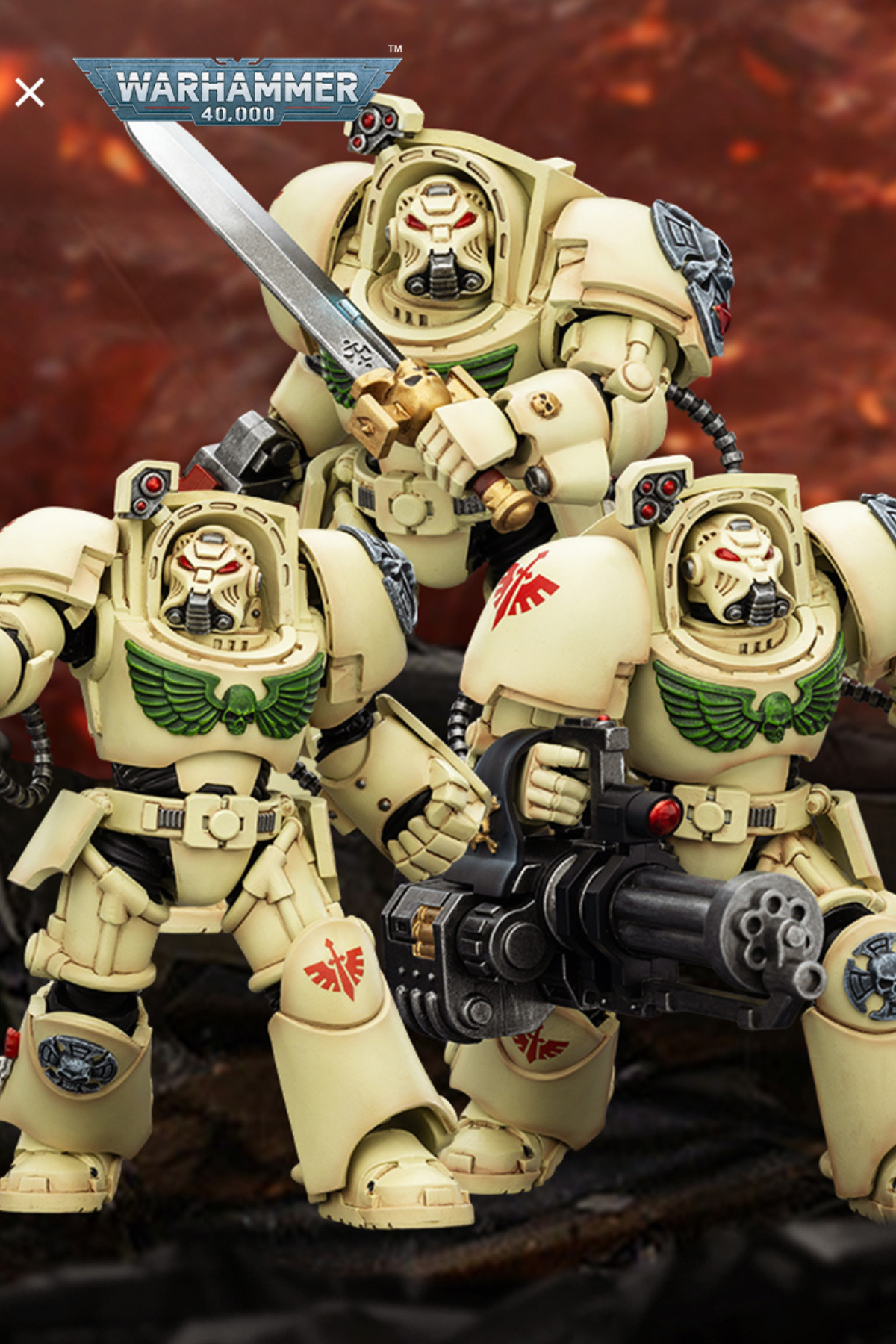 (20 FEB CUTOFF) Dark Angels Deathwing Terminator -Warhammer 40k 1/18 Action Figure By JOYTOY