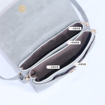 Women's Leather Bag - Shoulder Oblique Span Bag