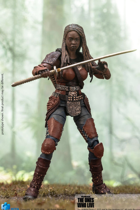 Exquisite Mini Series 1/18 The Walking Dead The Ones Who Lived Michonne - Action Figure By HIYA Toys