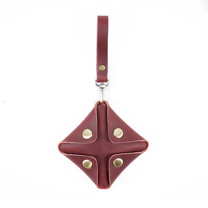 Crazy Horse Leather Small Change Bag - Pendant