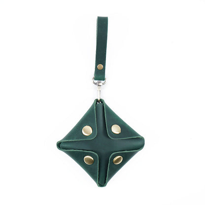 Crazy Horse Leather Small Change Bag - Pendant