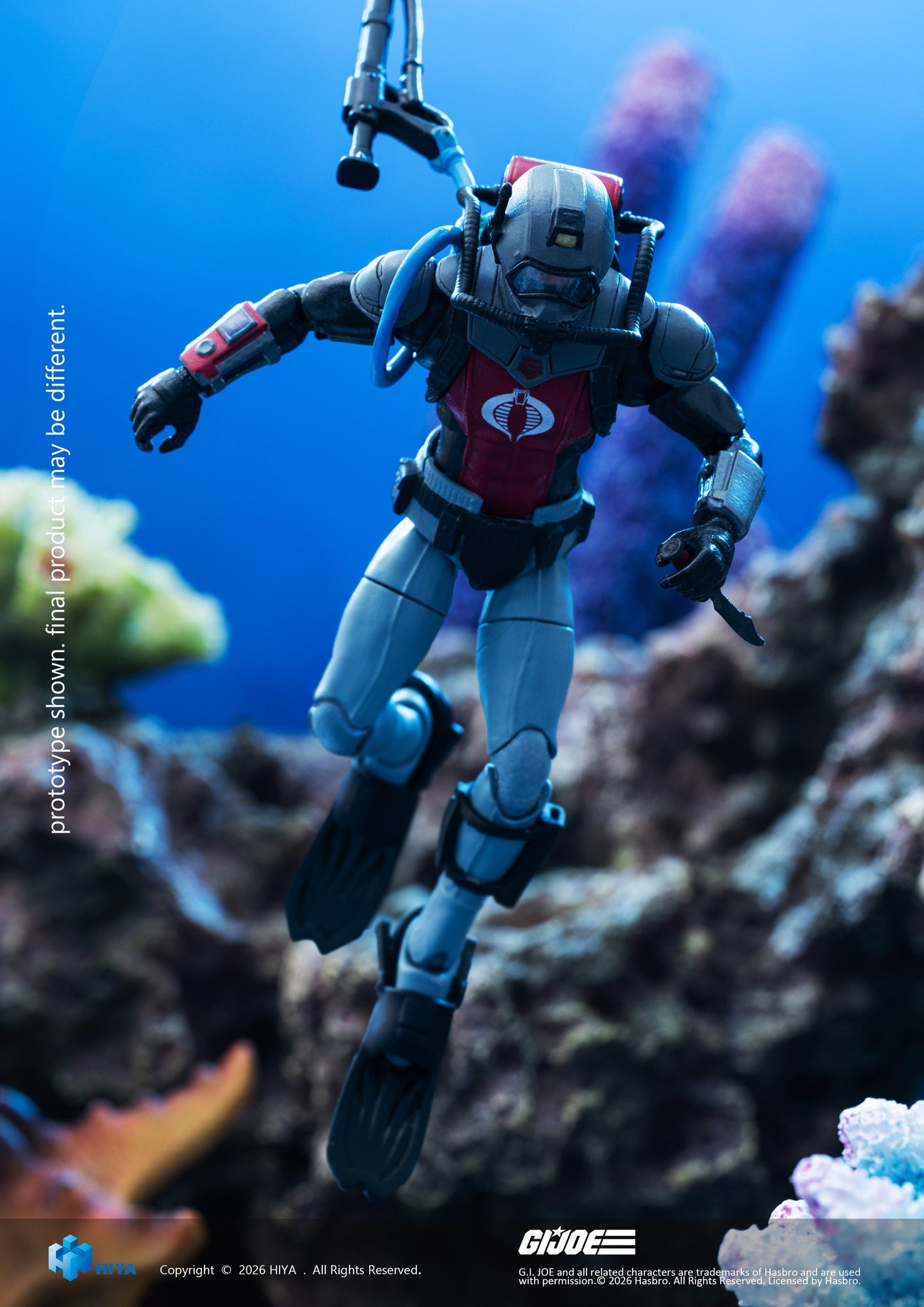 (31 MAR CUTOFF)Cobra Eel - G.I JOE EMG0458 -1/18 Scale Action Figure By HIYA Toys