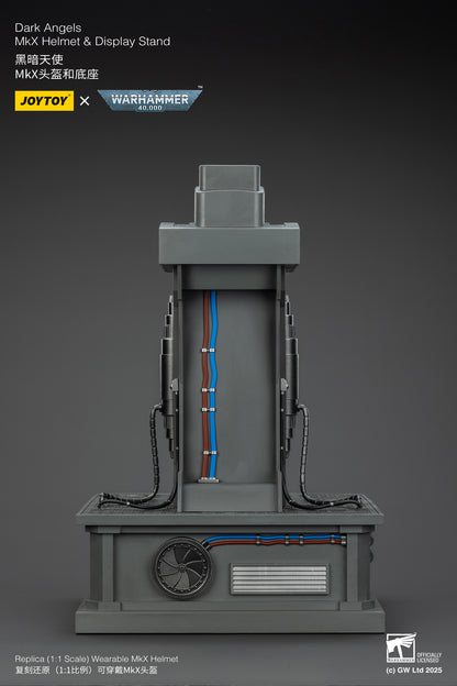 Dark Angels MkX 1:1 Helmet & Display Stand - 1/1 Warhammer 40K Helmet By JOYTOY