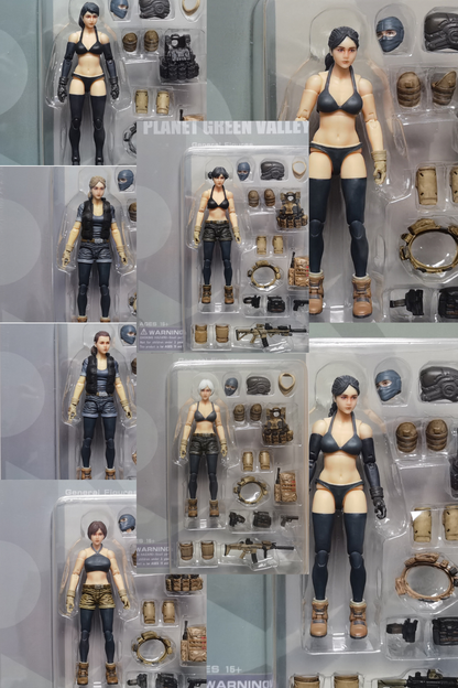 (2 MAR CUTOFF)  PGV General Female (Army) - 1/18 Action Figure by Planet Green Valley