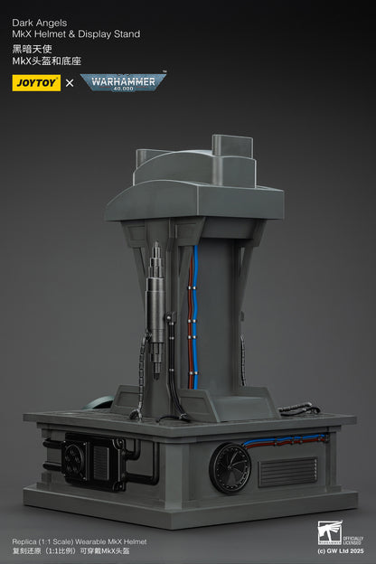 Dark Angels MkX 1:1 Helmet & Display Stand - 1/1 Warhammer 40K Helmet By JOYTOY