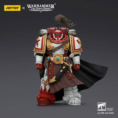 (20 MAR CUTOFF) White Scars Qin Xa & Hibou Khan &Contemptor Dreadnought-Warhammer 40k 1/18 Action Figure By JOYTOY