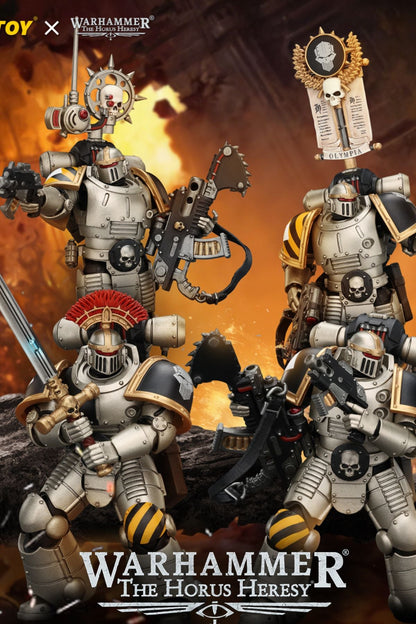 (20/6 CUTOFF) Iron Warriors Mkll Tactical Sergeant & Legionary - Primarch-Warhammer 40k 1/18 Action Figure By JOYTOY