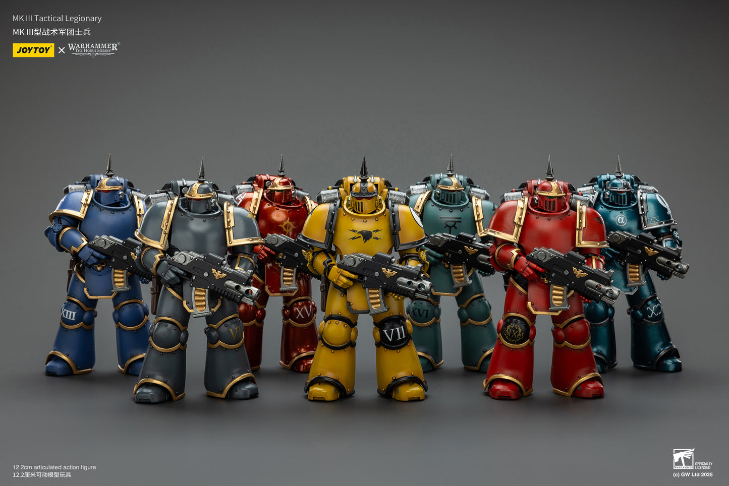 Warhammer MK lll Tactical Legionary Set - Warhammer "The Horus Heresy" 1/18 Action Figure By JOYTOY