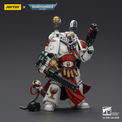 Blood Angels Sanguinary Priest with Heavy bolt pistol, chainsword and narthecium- 1/18 warhammer 40k Action Figure By JOYTOY