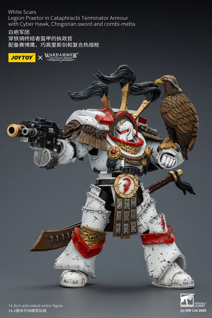 (25 FEB CUT OFF)White Scars Stormseer Consul & Legion Praetor -Warhammer 40k 1/18 Action Figure By JOYTOY