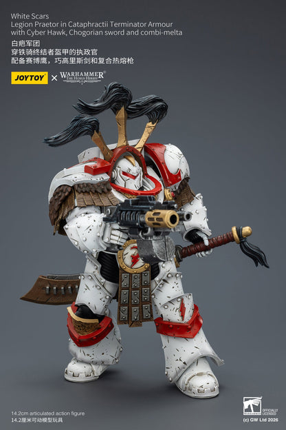 (25 FEB CUT OFF)White Scars Stormseer Consul & Legion Praetor -Warhammer 40k 1/18 Action Figure By JOYTOY
