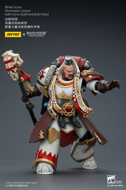 (25 FEB CUT OFF)White Scars Stormseer Consul & Legion Praetor -Warhammer 40k 1/18 Action Figure By JOYTOY