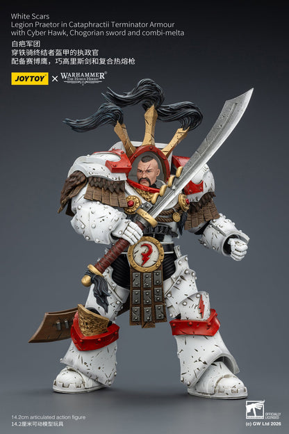 (25 FEB CUT OFF)White Scars Stormseer Consul & Legion Praetor -Warhammer 40k 1/18 Action Figure By JOYTOY