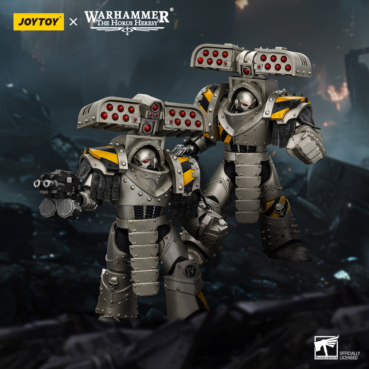 Iron Warriors Tyrant Siege Terminator - Warhammer "The Horus Heresy"1/18 Action Figure By JOYTOY