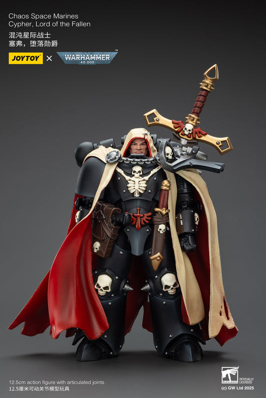 Chaos Space Marines Cypher Lord of the Fallen-1/18 Warhammer 40k Action Figure By JOYTOY