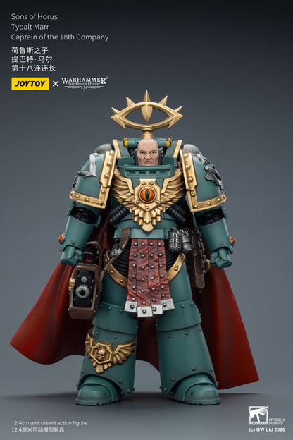 (5 MAR CUT OFF) Sons of Horus Tybalt Marr Captain of the 18th Company & Sons of Horus Siege Breaker- Warhammer "The Horus Heresy" Action Figure By JOYTOY